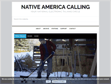 Tablet Screenshot of nativeamericacalling.com